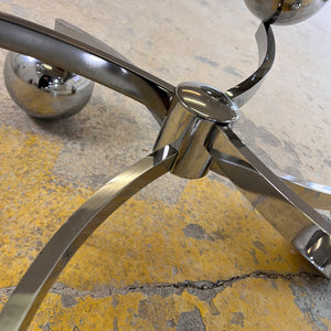 Couchtisch „Atomic“ Glas & Chrom