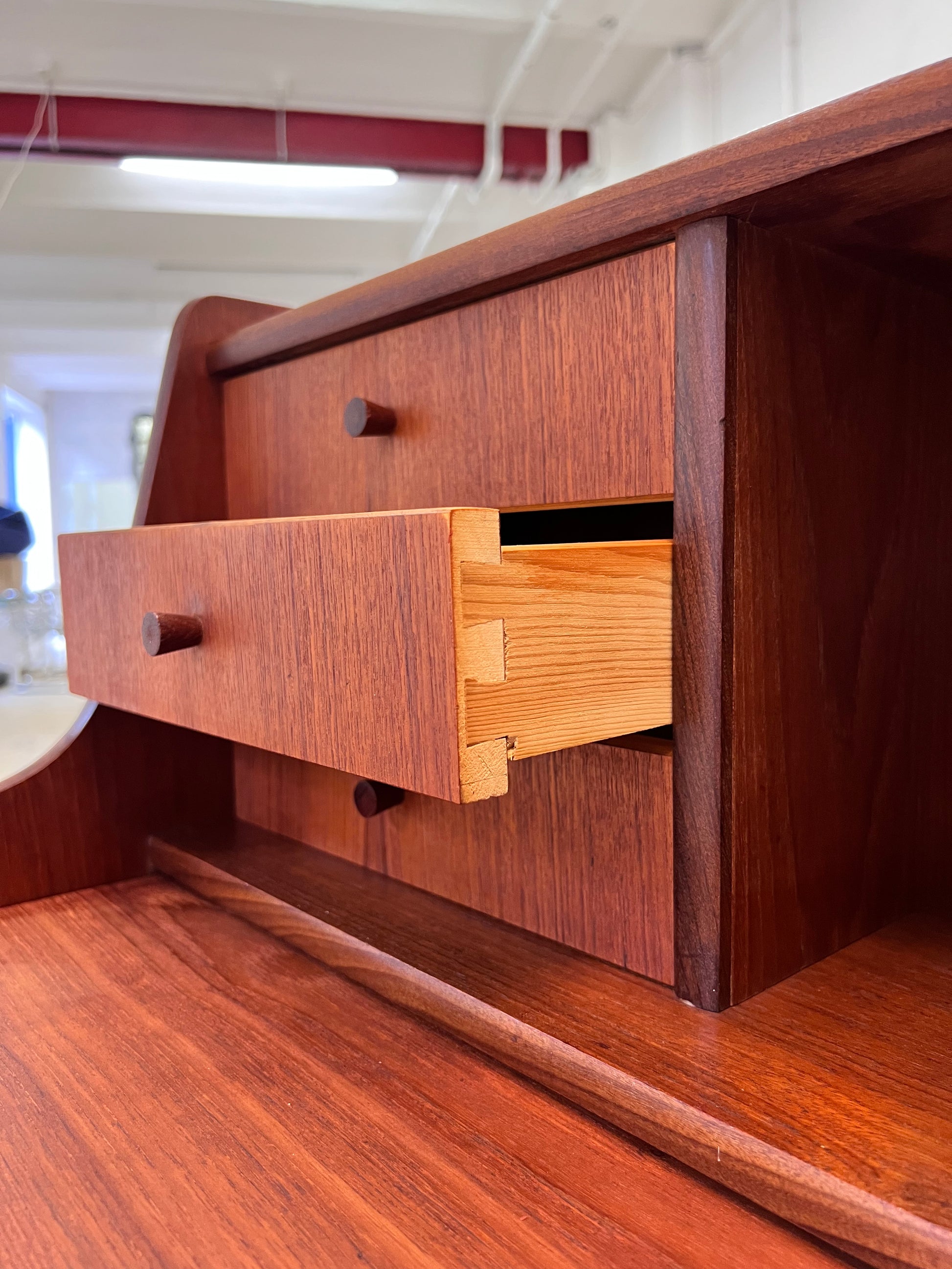 Sekretär Teak aus Dänemark