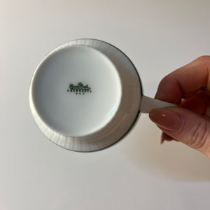 Set: 6x Kaffeetasse mit Untertasse Modulation Secunda grün von Tapio Wirkkala für Rosenthal