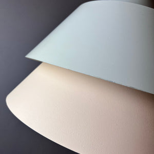 Lamellenlampe Zone weiß von Jo Hammerborg für Fog & Mørup