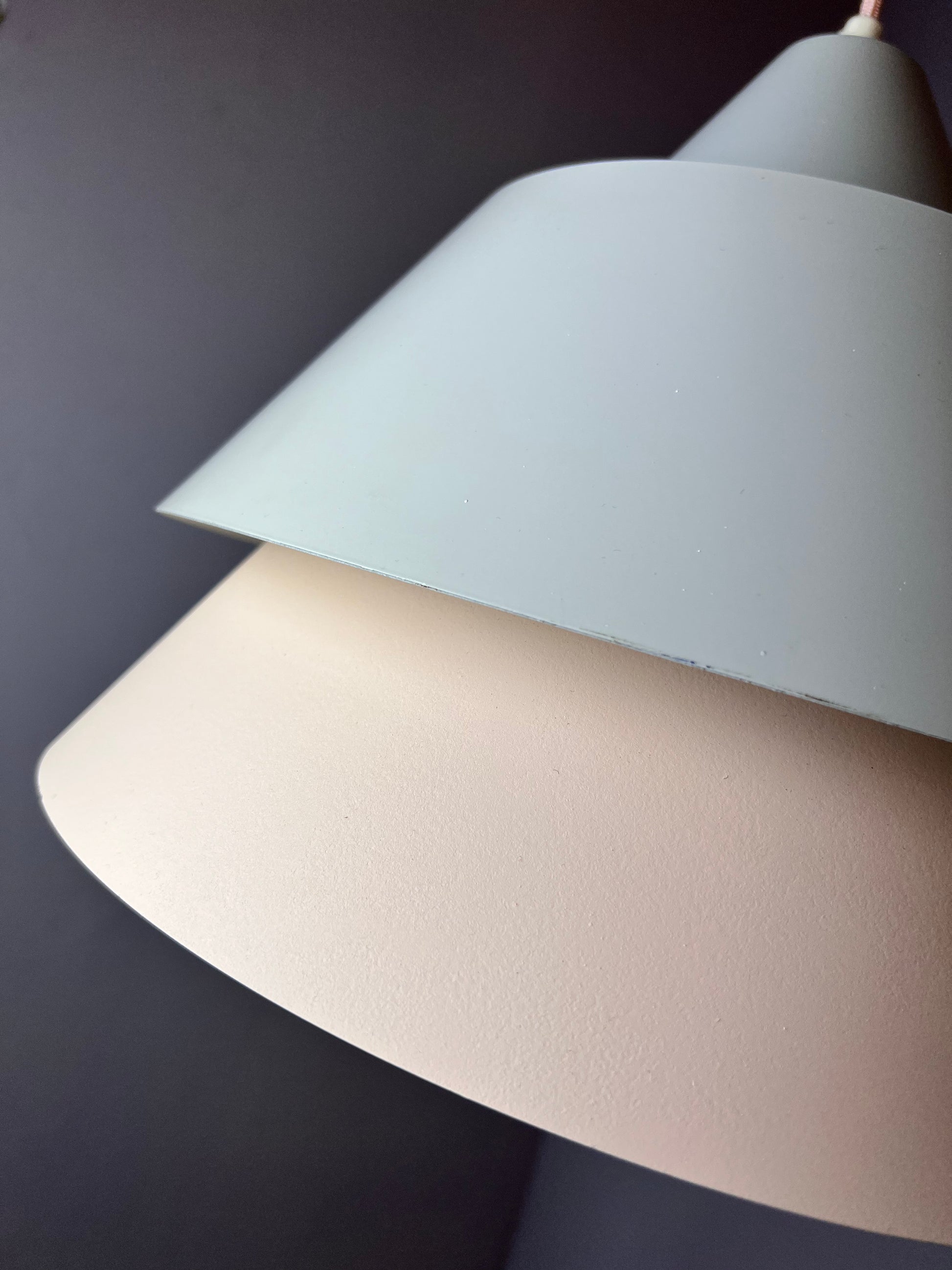 Lamellenlampe Zone weiß von Jo Hammerborg für Fog & Mørup