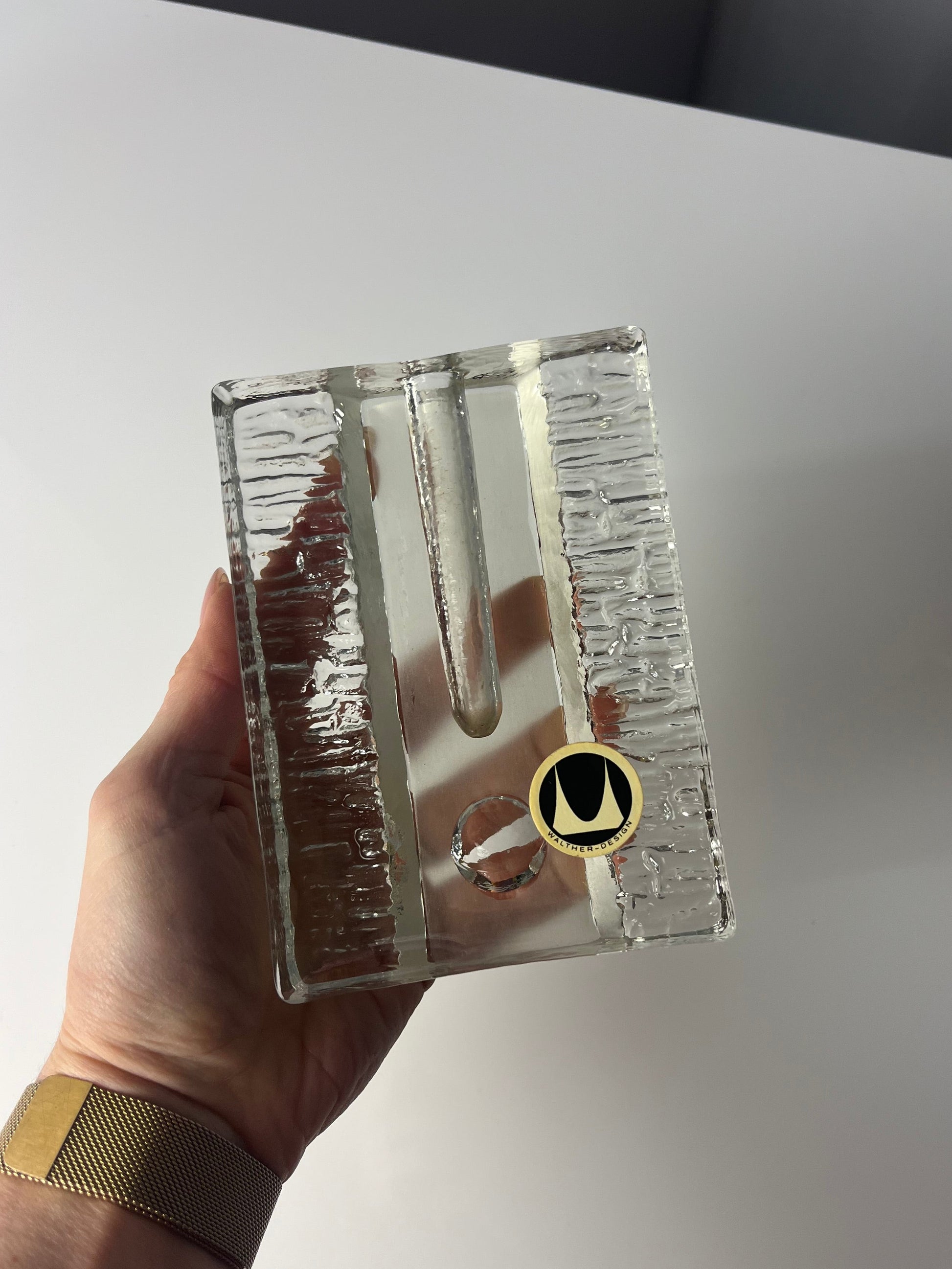 Solifleur Vase von Heiner Düsterhaus für Walther Glas
