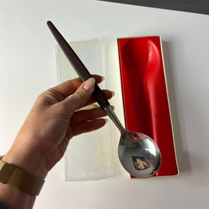 Servierlöffel Teak von Skaugum aus Norwegen