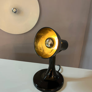 Tischlampe schwarz Bakelit von PGH