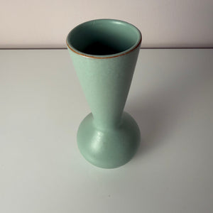 Set: Vase und Karaffe mintgrün weiß Keramik aus Westdeutschland