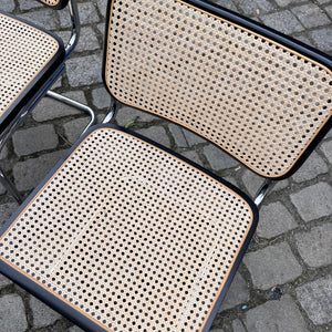Set: 4x Freischwinger Wiener Geflecht