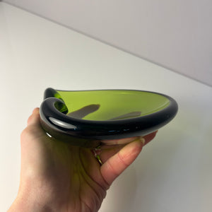 Aschenbecher grün Glas von Holmegaard