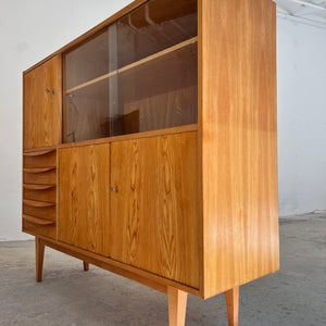 Highboard / Wohnzimmerschrank Typ 602/G Esche von Hellerau aus 1959