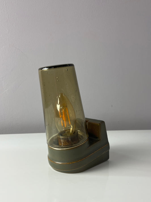Wandlampe Modell 6080 Rauchglas von Sigvard Bernadotte für Ifö