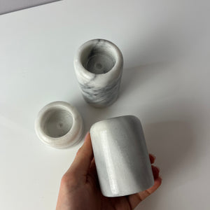 Set: Trio Kerzenständer Marmor