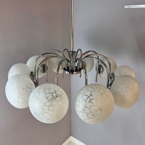 Kronleuchter mit 10 Kugeln von Richard Essig für Hustadt