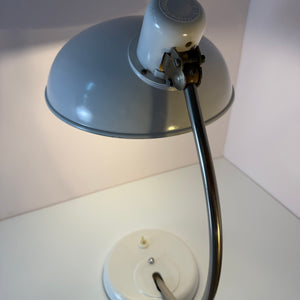 Schreibtischlampe weiß Metall von Helion - VEB Leuchtenbau Arnstadt