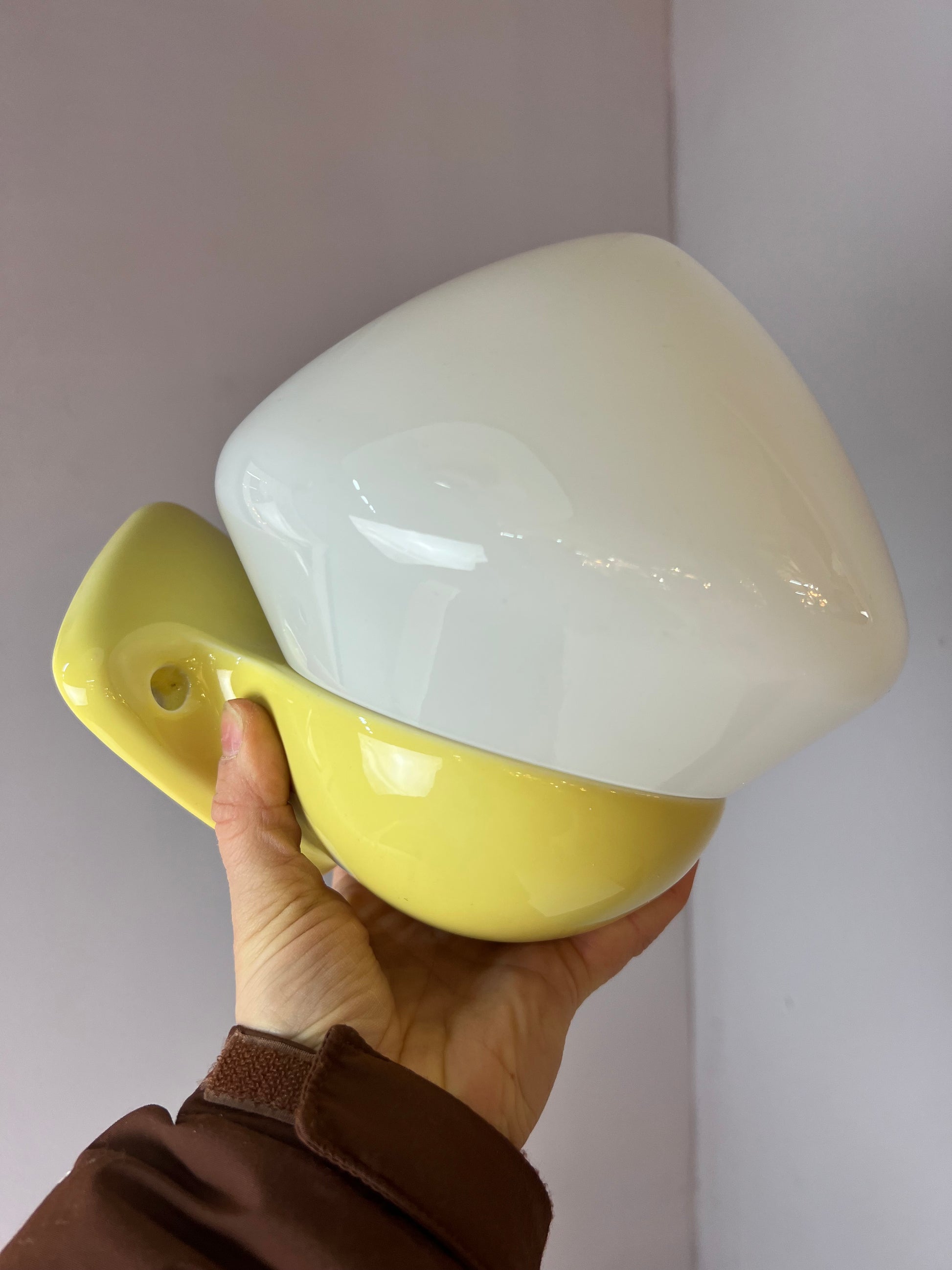 Wandlampe Modell 6030 gelb von Sigvard Bernadotte für Ifö