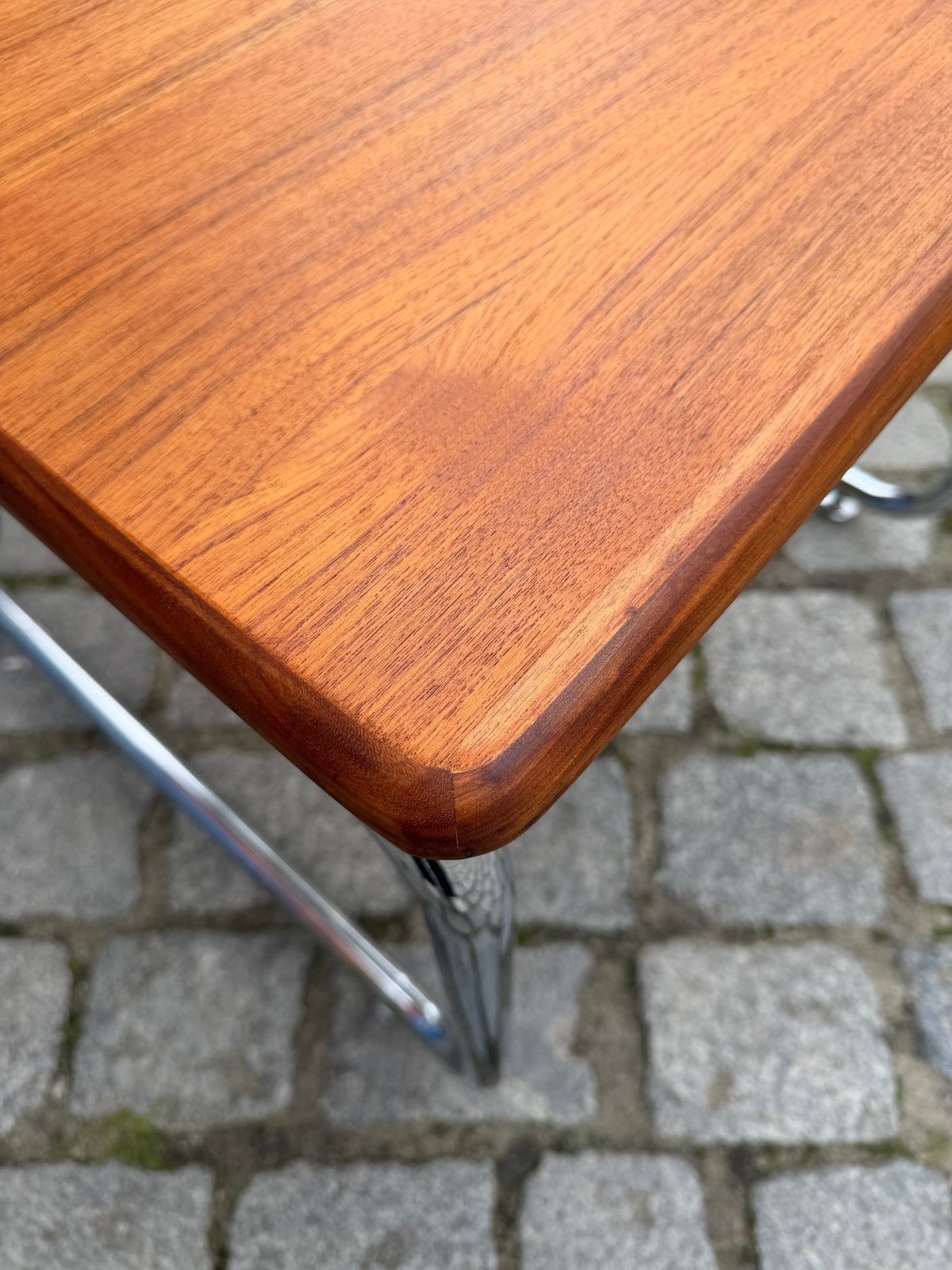 Esstisch Teak & Chrom