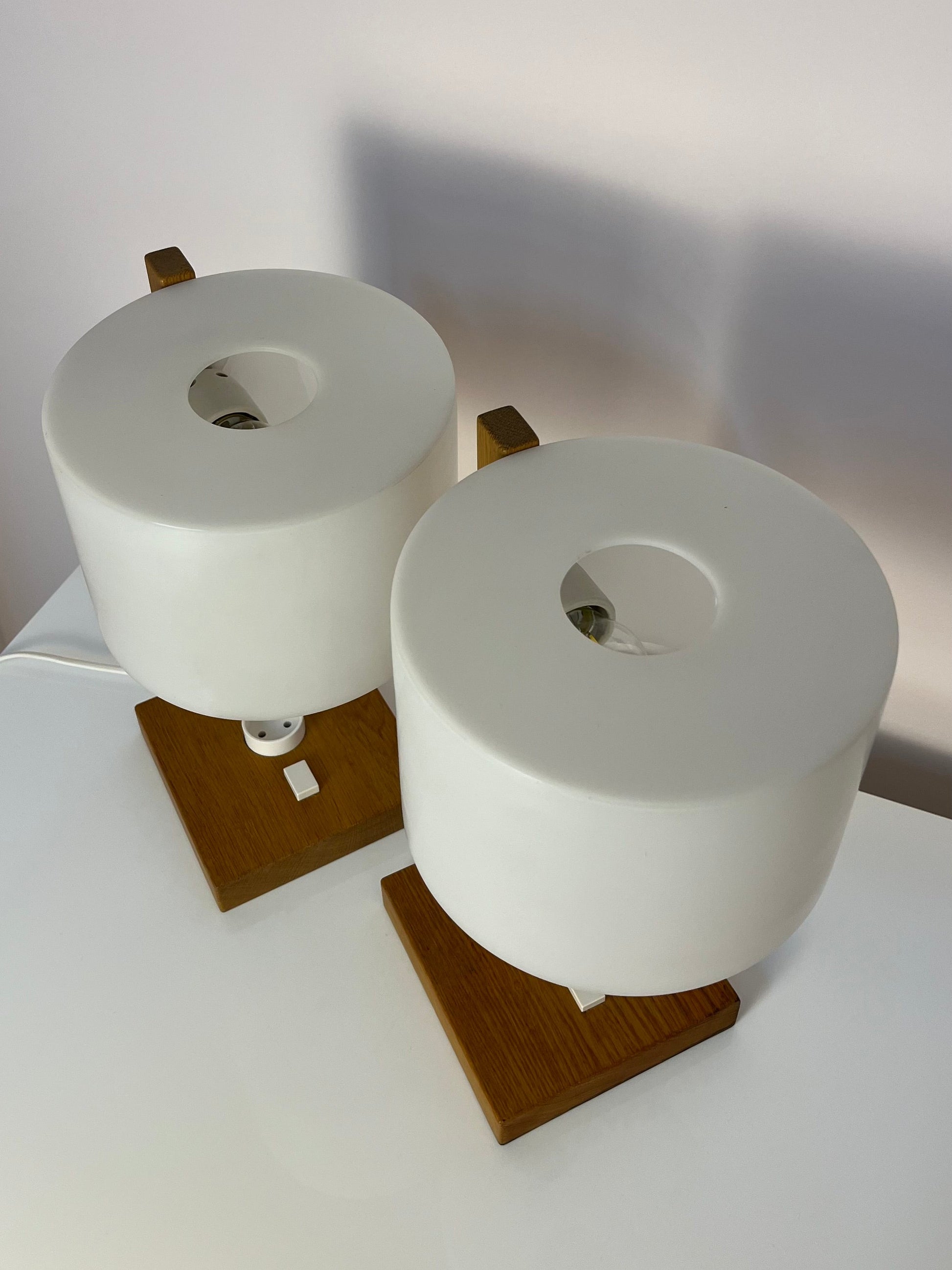 Schreibtischlampe weiß Eiche von Luxus Vittsjö
