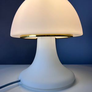 Mushroom Tischlampe weiß von Glashütte Limburg