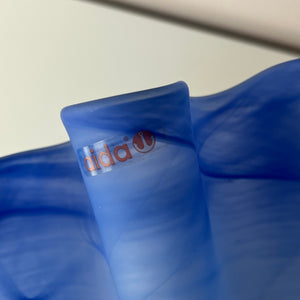 Vase Fazoletto blau Glas von Aida
