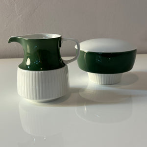 Set: Zucker & Milch Modulation Secunda grün von Tapio Wirkkala für Rosenthal