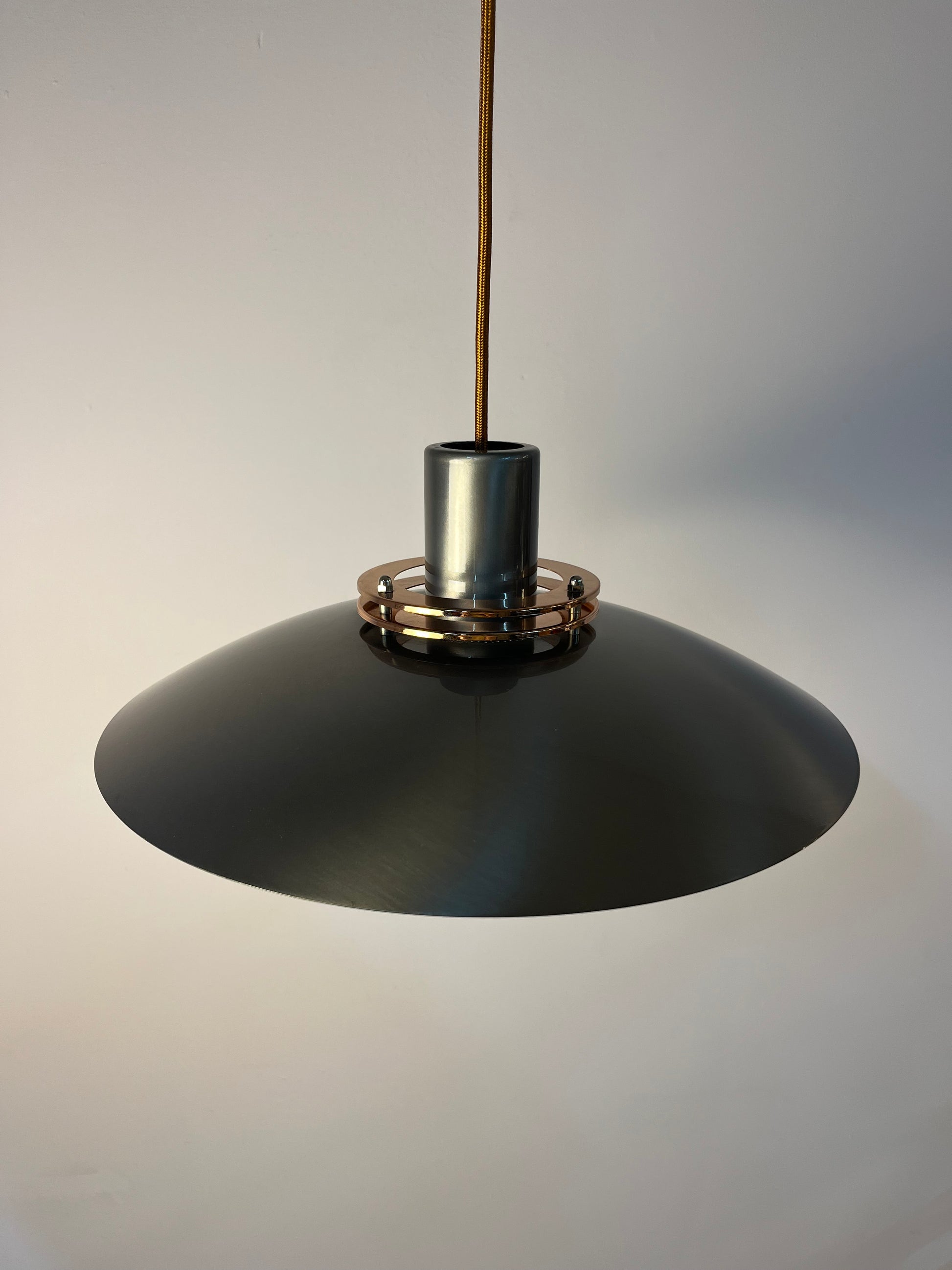 Kleine Lamellenlampe Leto silber kupfer von Top Lamper