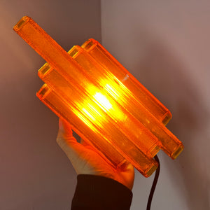 Wandlampe bernsteingelb von Claus Bolby für Cebo