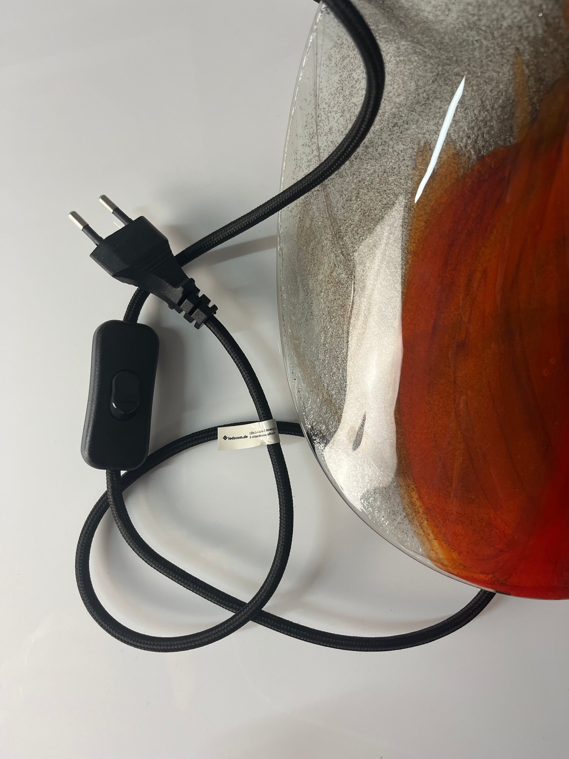 Wandlampe rotbraun Glas von Per Lütken für Holmegaard