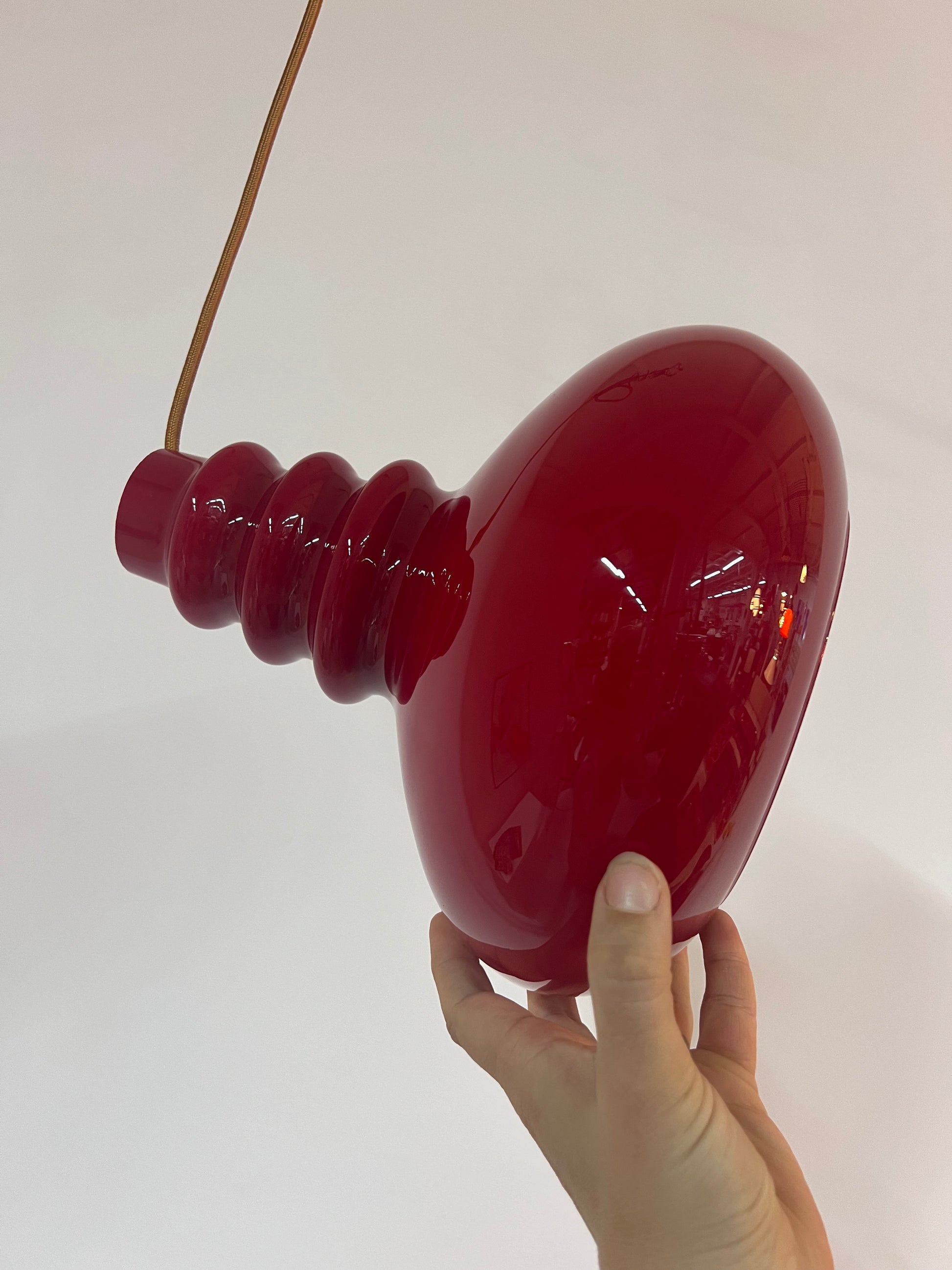 Hängelampe rot Glas von Peill & Putzler