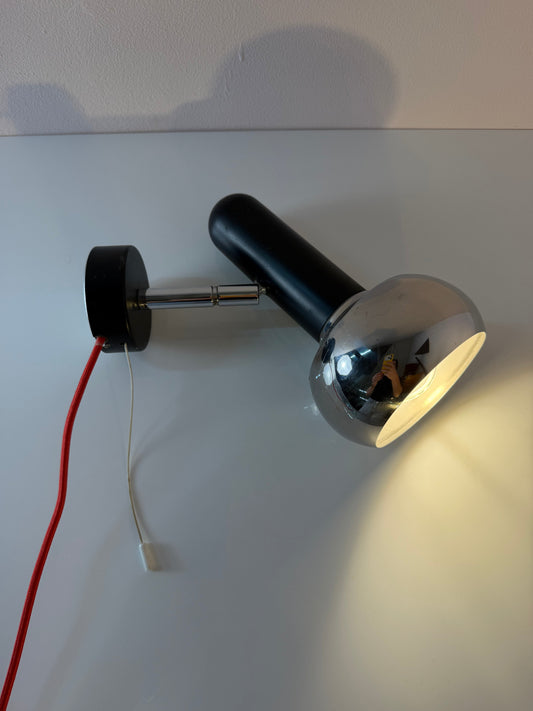 Wandlampe schwarz Chrom von Simon & Schelle (Sische)