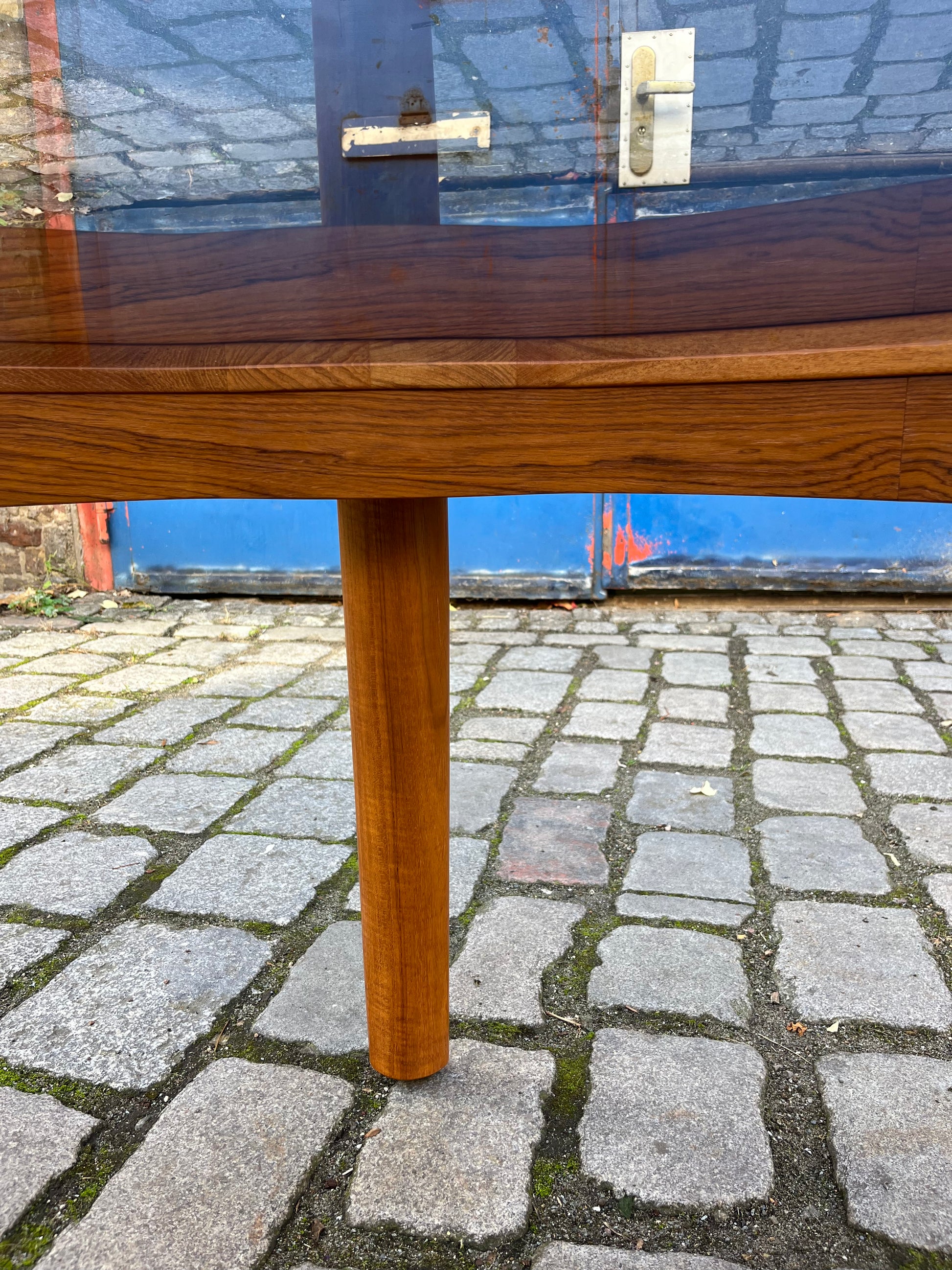 Couchtisch Teak Rauchglas