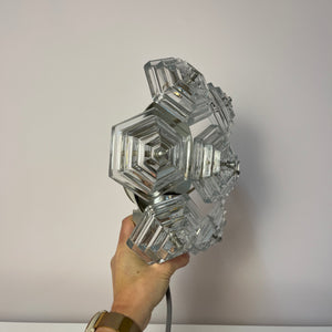 Wandlampe Eiskristall von VEB Kristallleuchtenbau Ebersbach