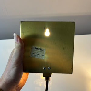 Set: 2x Wandlampe Kalmarlampet 17205 gold Messing Glas von Vitrika