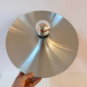 Wandlampe Diskus Aluminium gebürstet