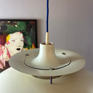 Lamellenlampe PH5 weiß von Poul Henningsen für Louis Poulsen