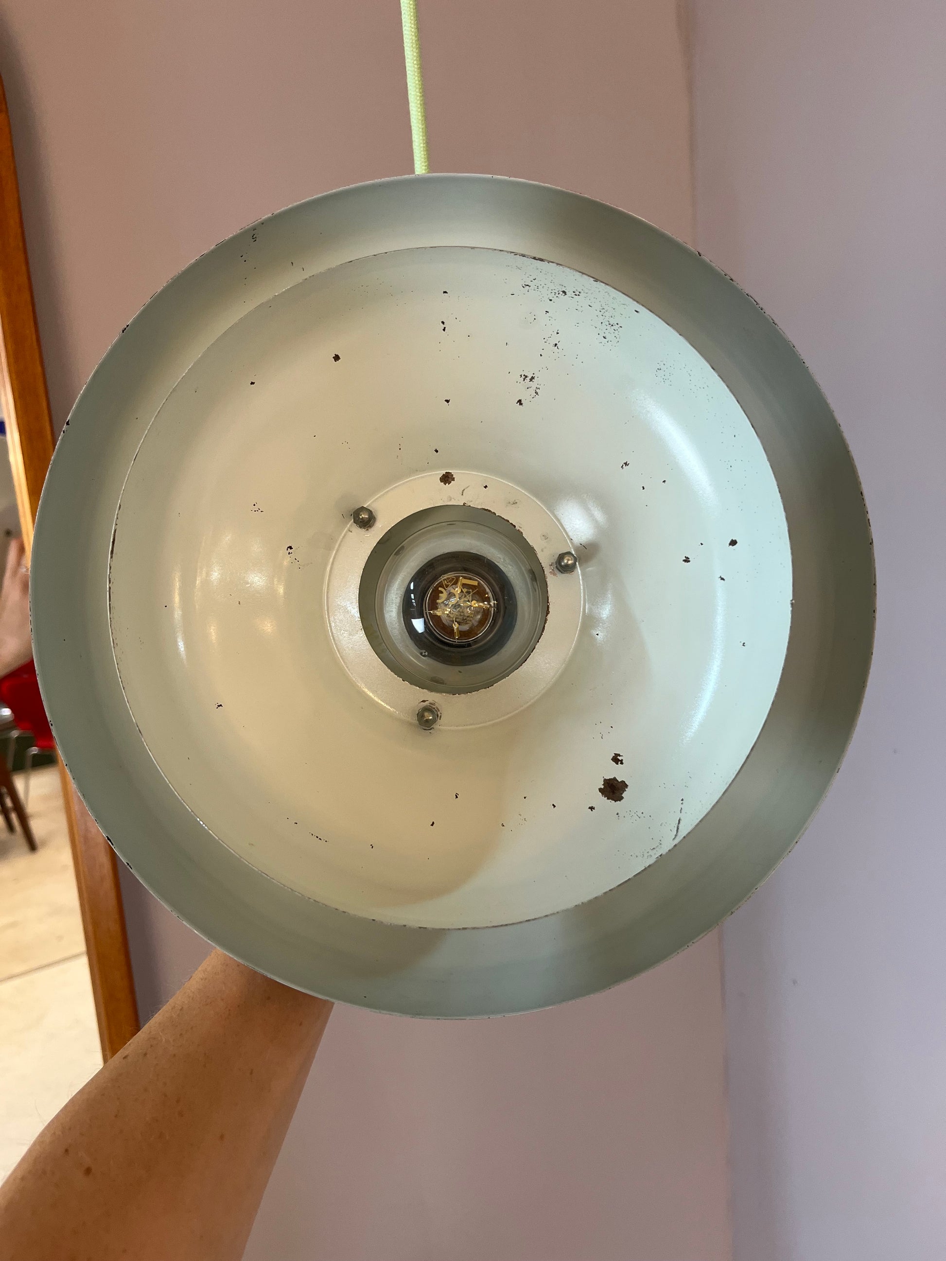 Lamellenlampe weiß aus Dänemark