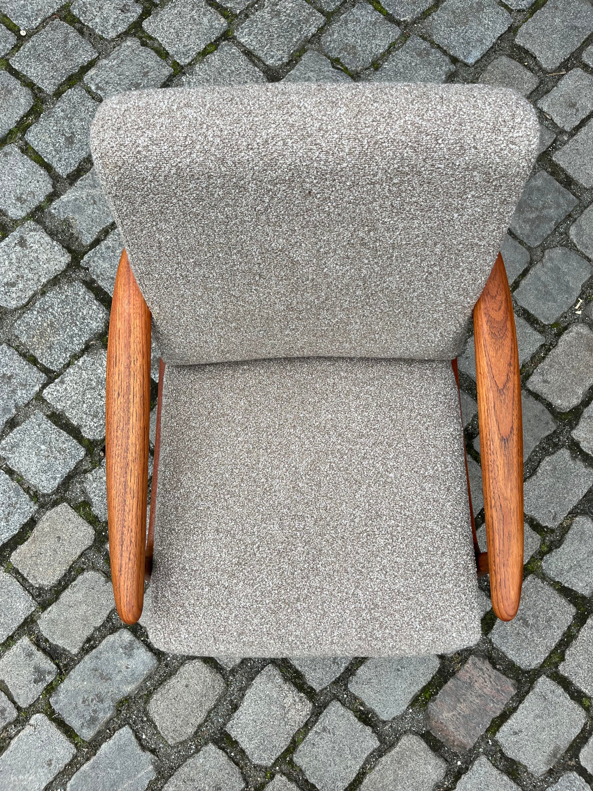 Sessel beige Teak aus Dänemark