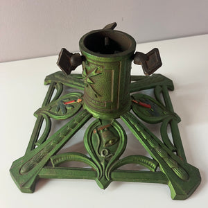 Tannenbaumständer grün Gusseisen