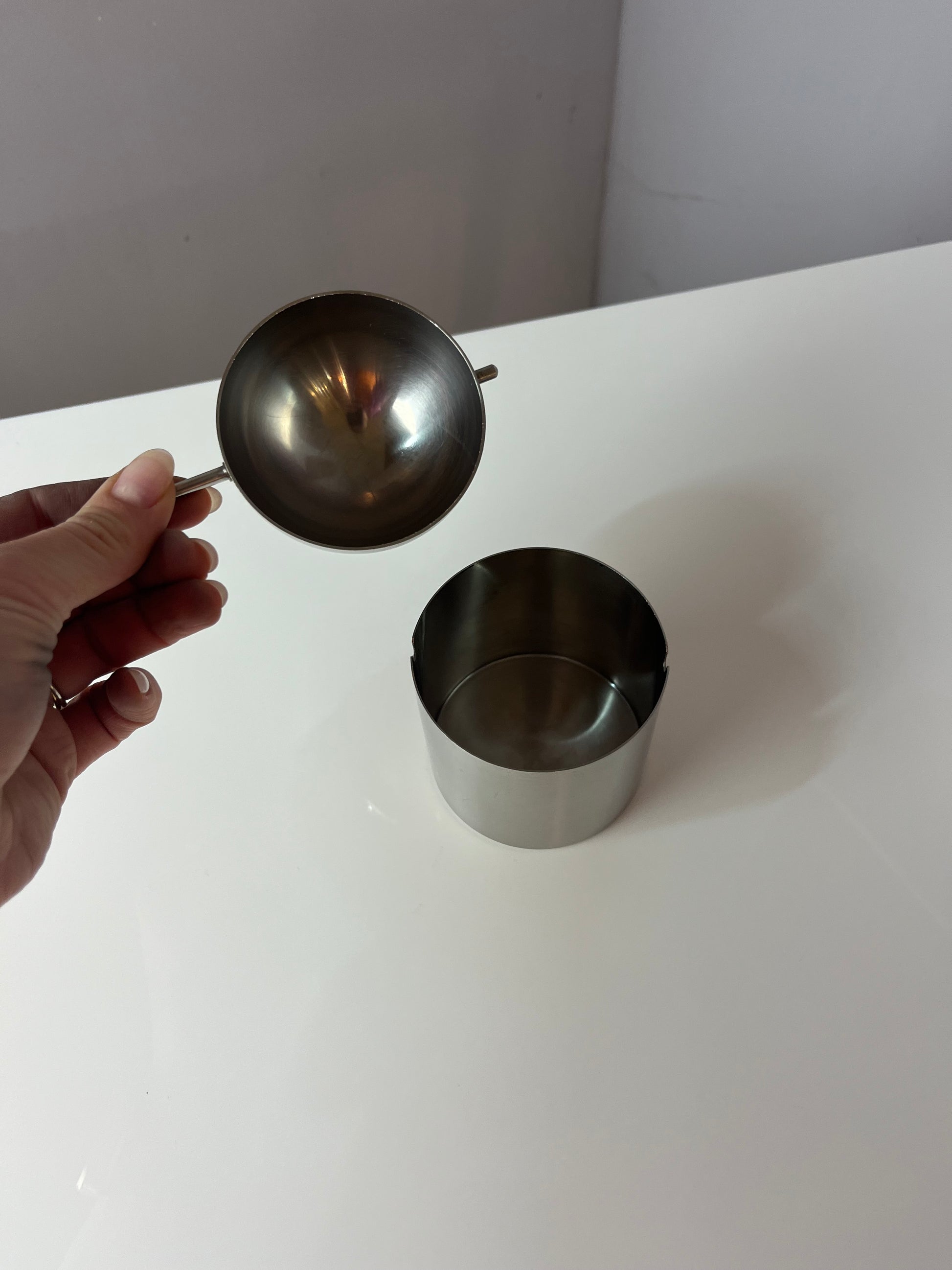 Aschenbecher Edelstahl von Arne Jacobsen für Stelton