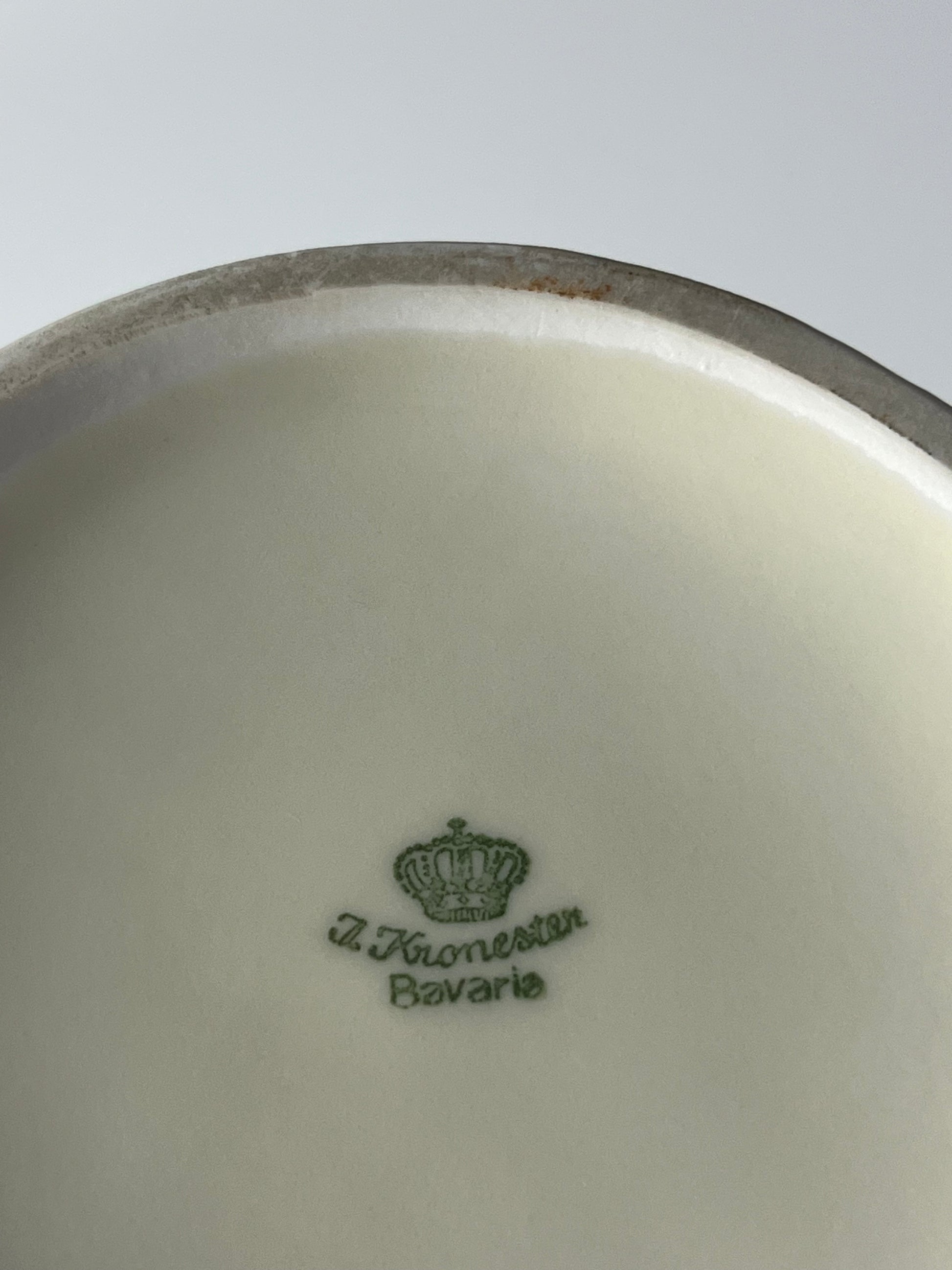 Kaffeekanne mit Warmhalter von J. Kronester Bavaria