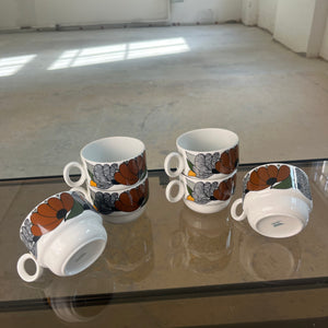 Set: 6x Tasse Kiruna Camargue von Tapio Wirkkala für Thomas
