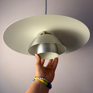 Lamellenlampe PH4/3 silber gebürstet von Poul Henningsen für Louis Poulsen