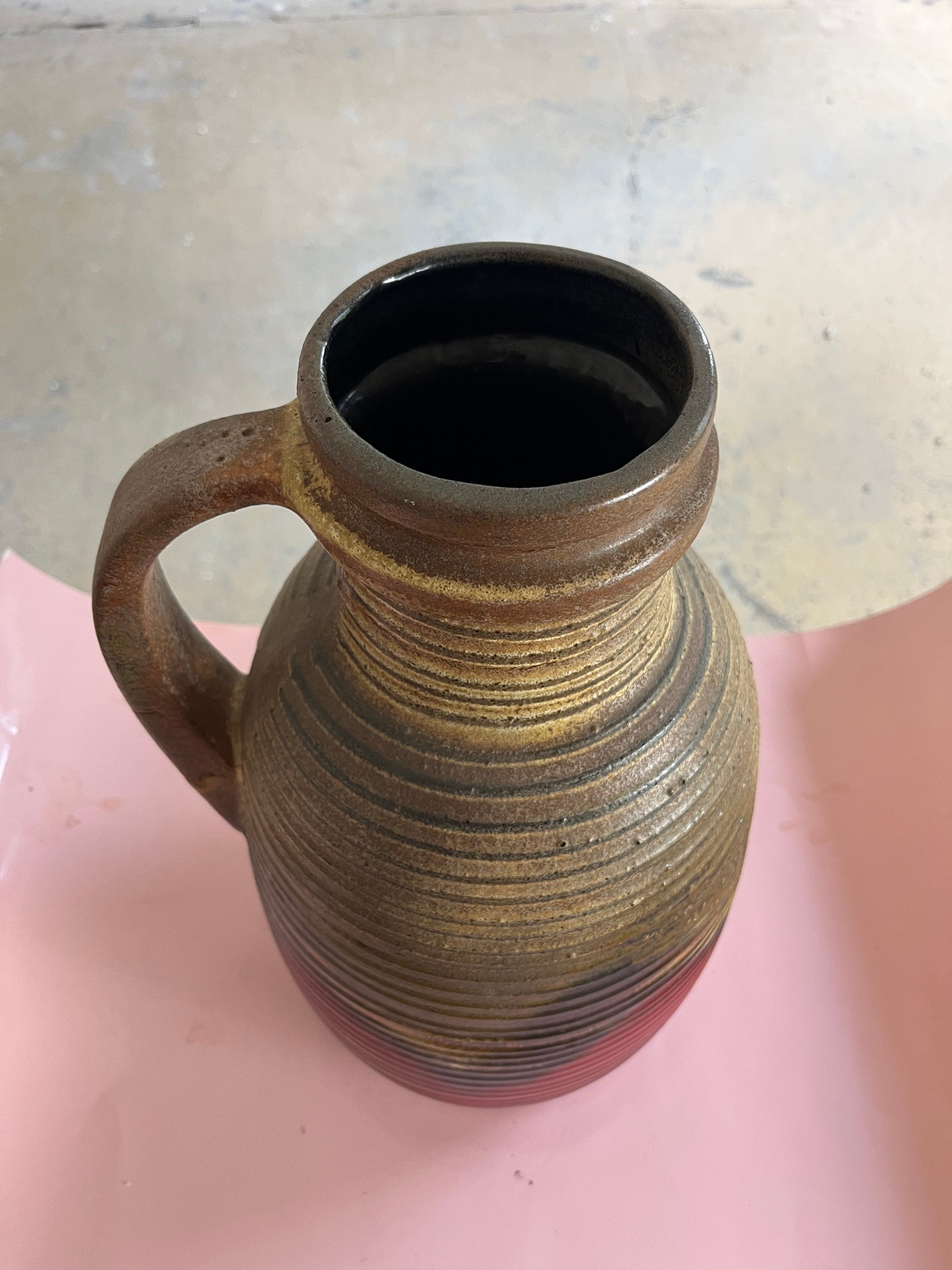 Bodenvase 417-42 rot braun von Scheurich West Germany