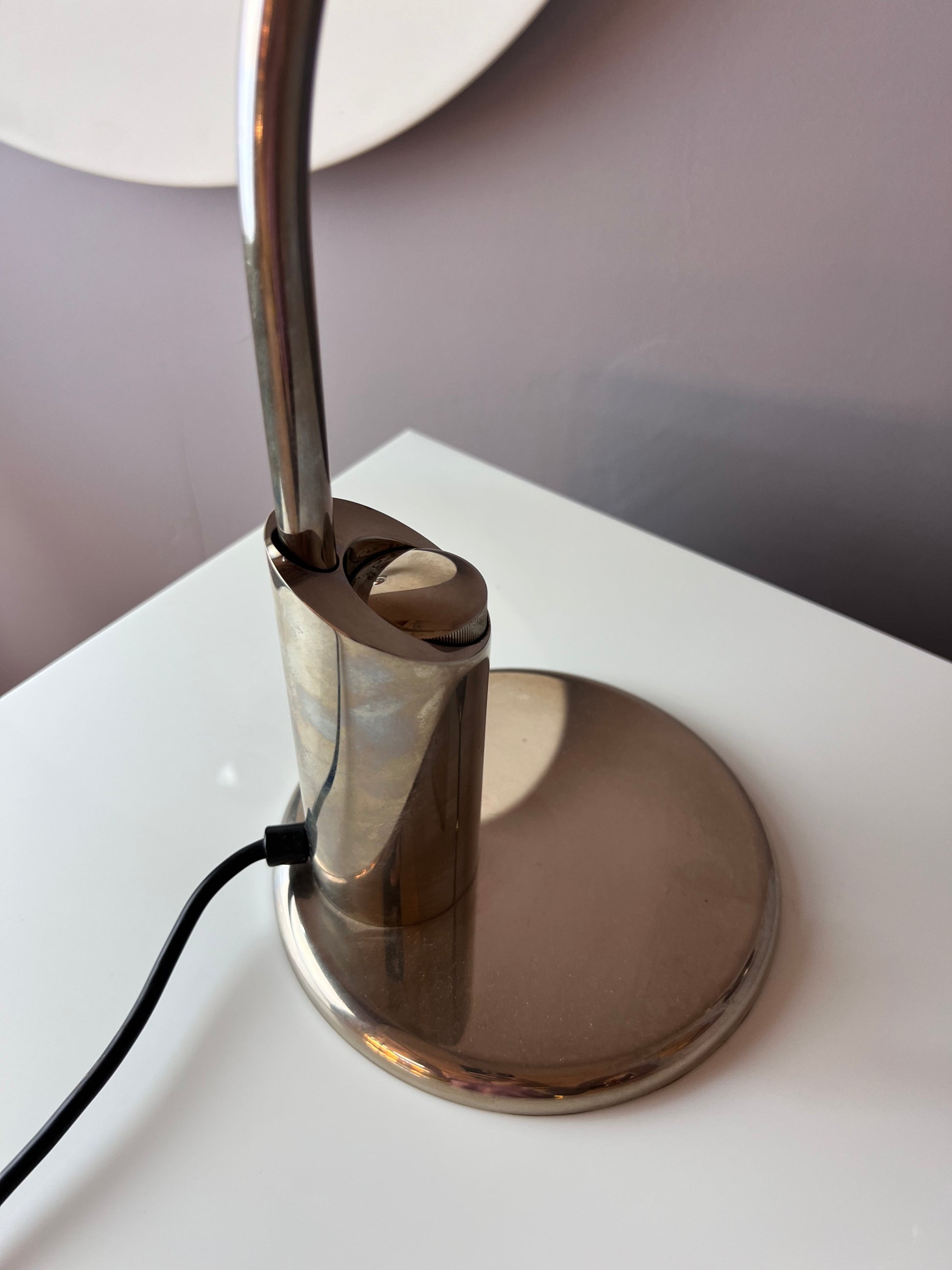 Schreibtischlampe BEA DS silber vernickelt von Florian Schulz Design