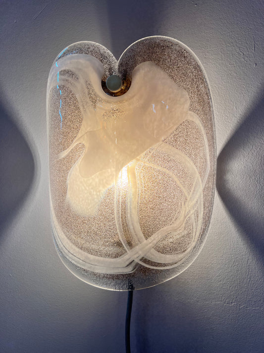 Wandlampe weiß Glas von Per Lütken für Holmegaard