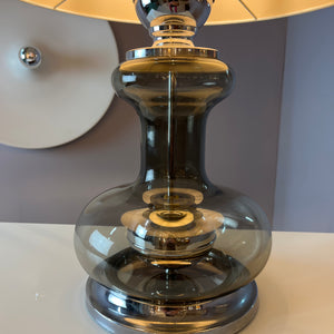 Tischlampe Rauchglas