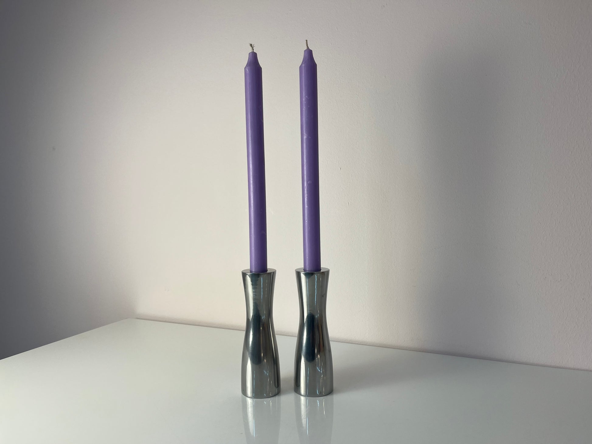 Set: 2x Kerzenständer GÖTA Aluminium von Erika Pekkari für IKEA