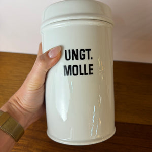 Apothekerdose Ungt. Molle weiß Porzellan - 1000 ml