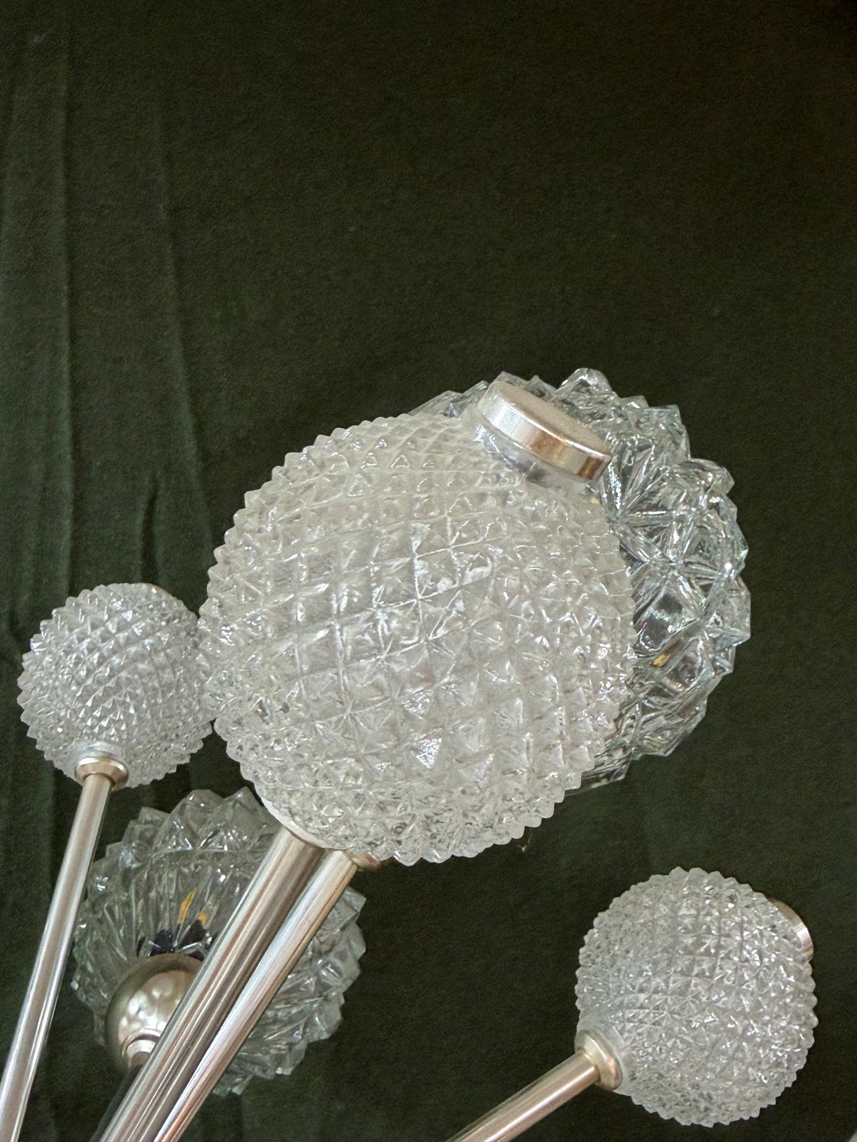 Sputnik Kronleuchter von Elektrofém ISZ