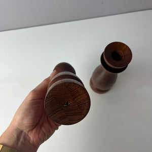 Set: 2x Kerzenständer Teak