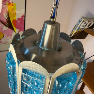 Hängelampe blau silber von Vitrika