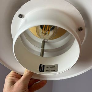 Lamellenlampe weiß gelb von Lyskær