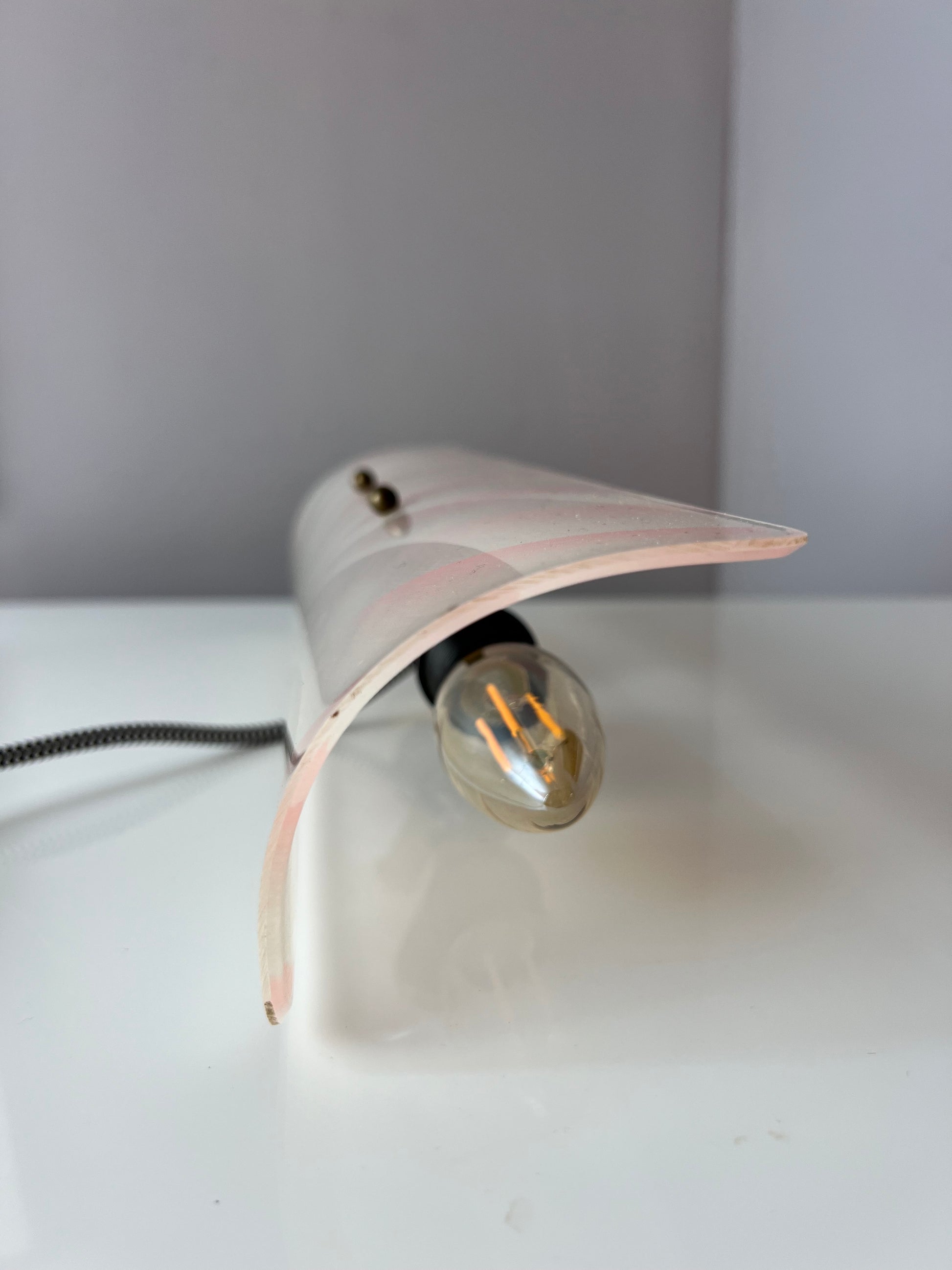 Wandlampe rosa Kunststoff